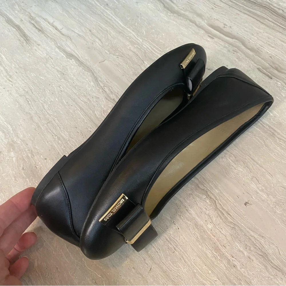 MICHAEL Michael Kors Navy Flats with Bow - Picture 8 of 14
